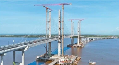 圭亞那:中企承建大橋提升通行效率